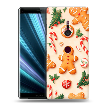Пластиковый чехол на Sony Xperia XZ3 с принтом Новый год Пластиковый чехол на Sony Xperia XZ3 с принтом Новый год