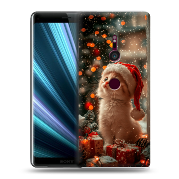 Пластиковый чехол на Sony Xperia XZ3 с принтом Новый год Пластиковый чехол на Sony Xperia XZ3 с принтом Новый год