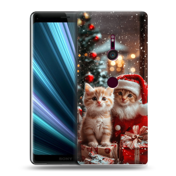 Пластиковый чехол на Sony Xperia XZ3 с принтом Новый год Пластиковый чехол на Sony Xperia XZ3 с принтом Новый год