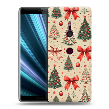 Пластиковый чехол на Sony Xperia XZ3 с принтом Новый год Пластиковый чехол на Sony Xperia XZ3 с принтом Новый год