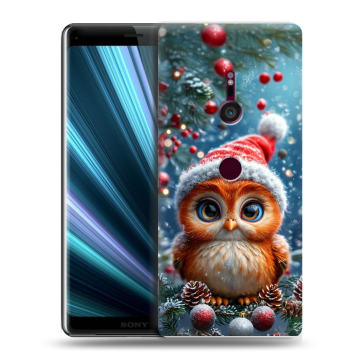 Пластиковый чехол на Sony Xperia XZ3 с принтом Новый год Пластиковый чехол на Sony Xperia XZ3 с принтом Новый год