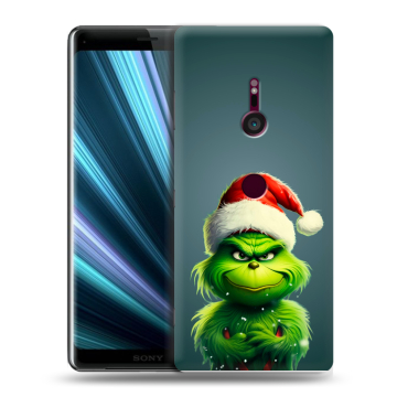 Пластиковый чехол на Sony Xperia XZ3 с принтом Новый год Пластиковый чехол на Sony Xperia XZ3 с принтом Новый год