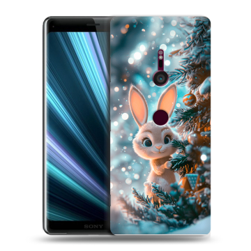 Пластиковый чехол на Sony Xperia XZ3 с принтом Новый год Пластиковый чехол на Sony Xperia XZ3 с принтом Новый год