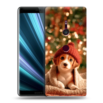 Пластиковый чехол на Sony Xperia XZ3 с принтом Новый год Пластиковый чехол на Sony Xperia XZ3 с принтом Новый год