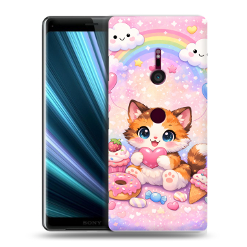 Пластиковый чехол на Sony Xperia XZ3 с принтом для девочек Пластиковый чехол на Sony Xperia XZ3 с принтом для девочек