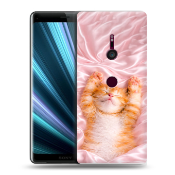Пластиковый чехол на Sony Xperia XZ3 с принтом женский Пластиковый чехол на Sony Xperia XZ3 с принтом женский