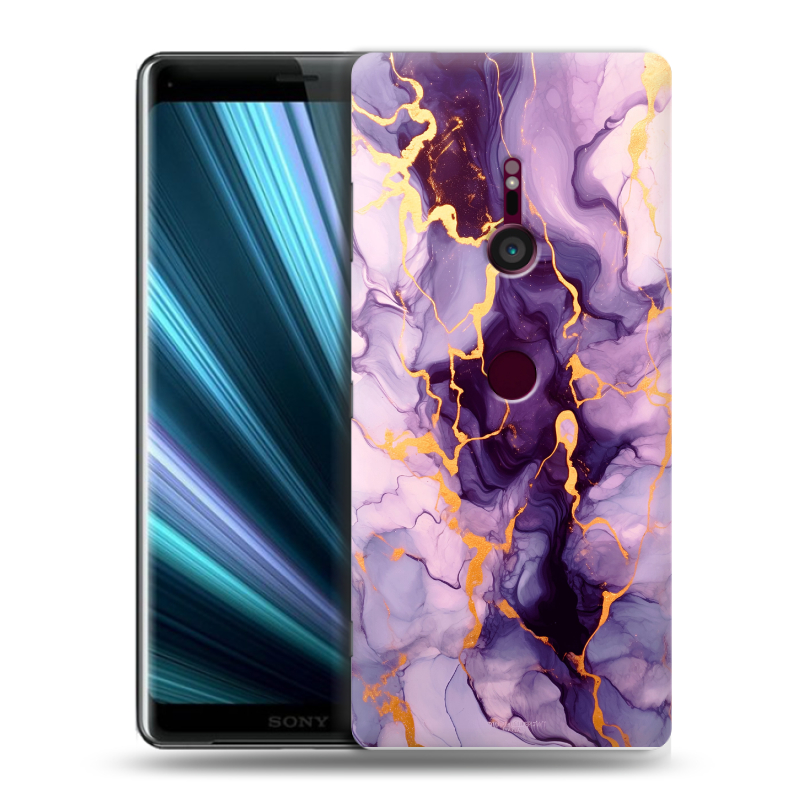 Пластиковый чехол на Sony Xperia XZ3 с принтом Мрамор Пластиковый чехол на Sony Xperia XZ3 с принтом Мрамор
