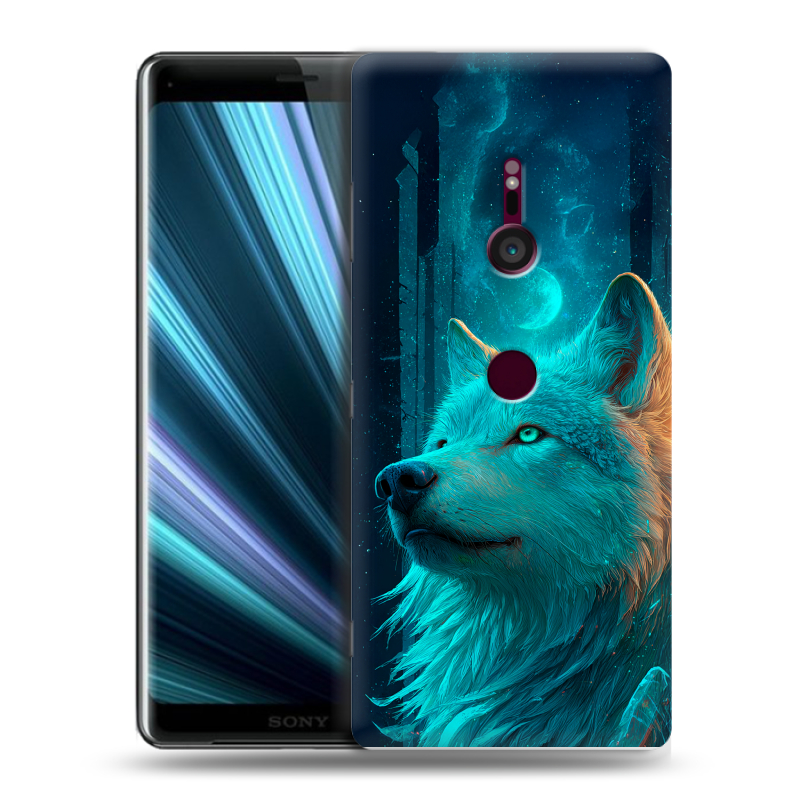 Пластиковый чехол на Sony Xperia XZ3 с принтом бабочки саккура Пластиковый чехол на Sony Xperia XZ3 с принтом бабочки саккура