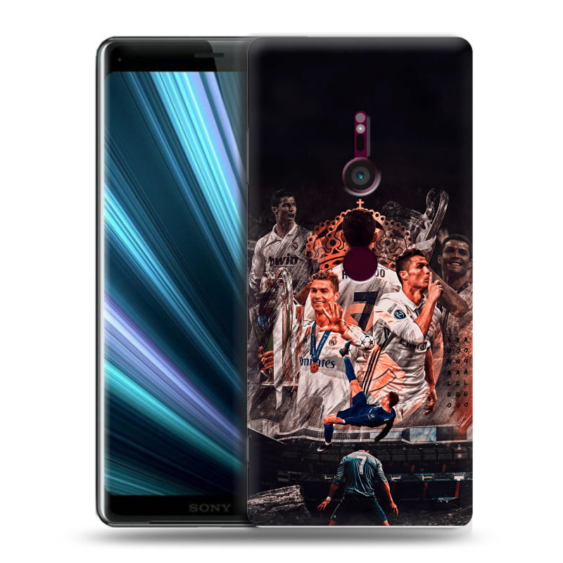 Пластиковый чехол на Sony Xperia XZ3 с принтом Реал Роналдо Real Ronaldo Пластиковый чехол на Sony Xperia XZ3 с принтом Реал Роналдо Real Ronaldo