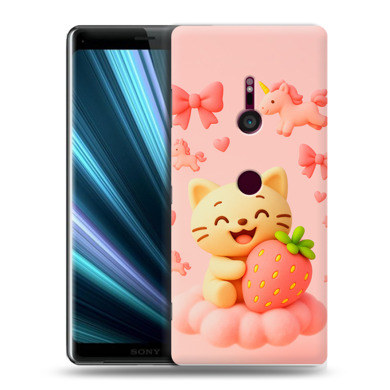 Пластиковый чехол на Sony Xperia XZ3 с принтом для девочек Пластиковый чехол на Sony Xperia XZ3 с принтом для девочек