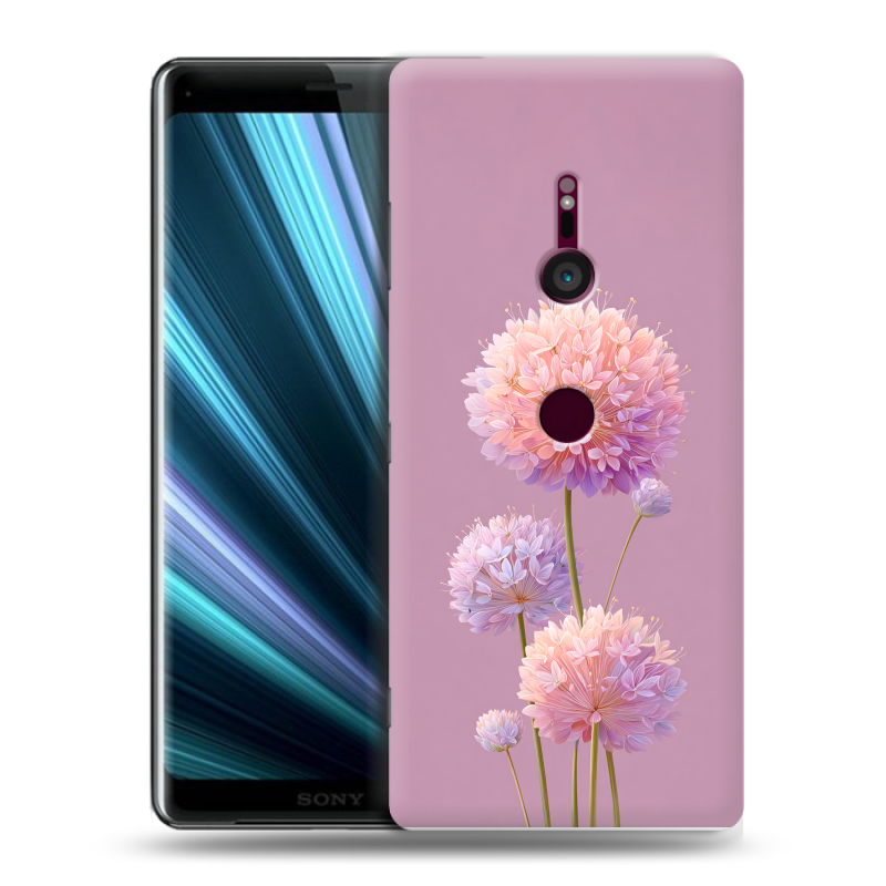 Пластиковый чехол на Sony Xperia XZ3 с принтом Цветы Пластиковый чехол на Sony Xperia XZ3 с принтом Цветы