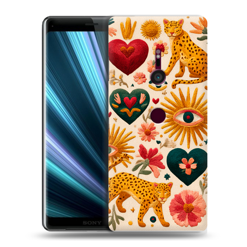 Пластиковый чехол на Sony Xperia XZ3 с принтом Модный принт Пластиковый чехол на Sony Xperia XZ3 с принтом Модный принт