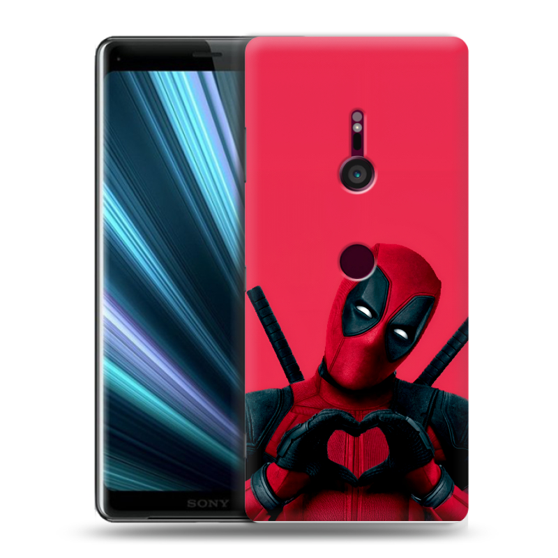 Пластиковый чехол на Sony Xperia XZ3 с принтом Дедпул Deadpool Пластиковый чехол на Sony Xperia XZ3 с принтом Дедпул Deadpool