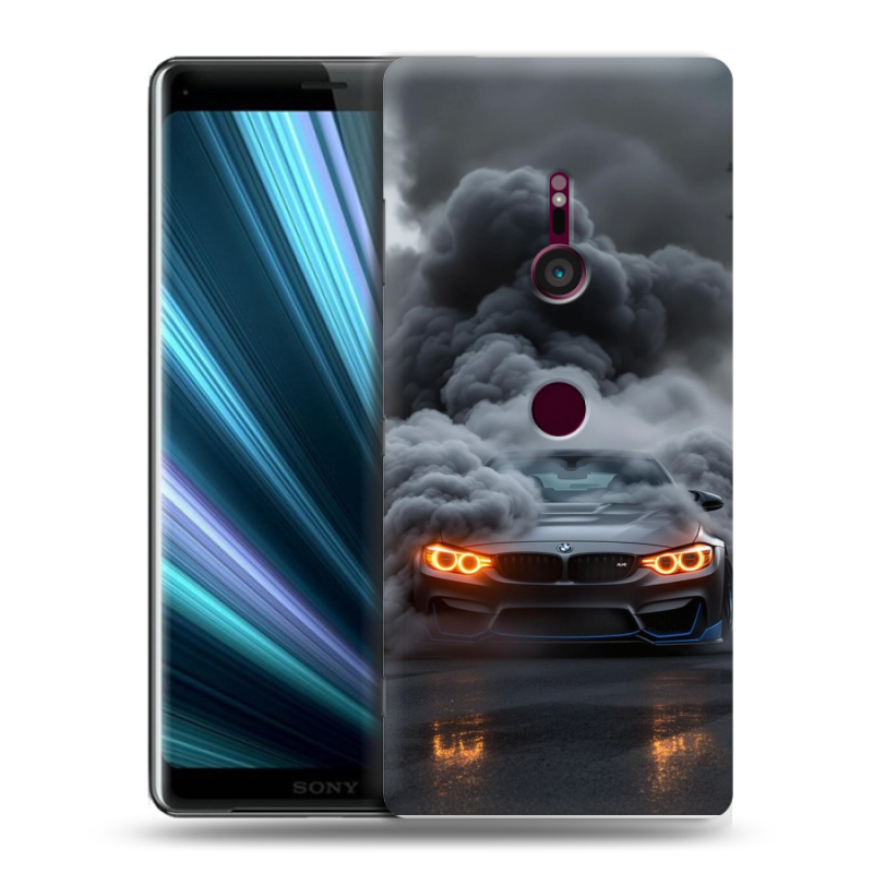 Пластиковый чехол на Sony Xperia XZ3 с принтом BMW БМВ Пластиковый чехол на Sony Xperia XZ3 с принтом BMW БМВ