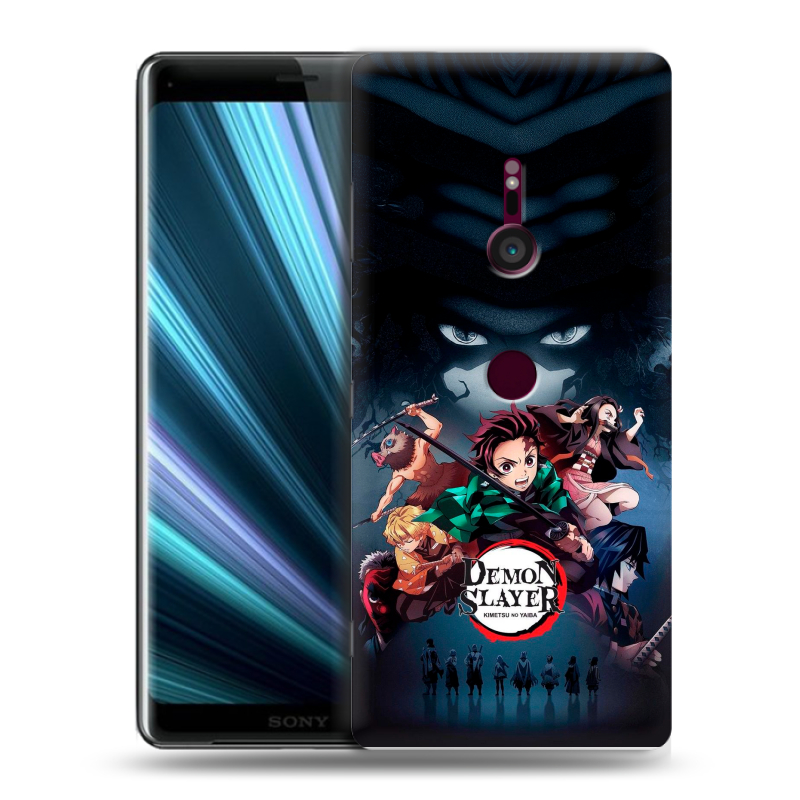 Пластиковый чехол на Sony Xperia XZ3 с принтом Demon Slayer Клинок рассекающий демонов Пластиковый чехол на Sony Xperia XZ3 с принтом Demon Slayer Клинок рассекающий демонов