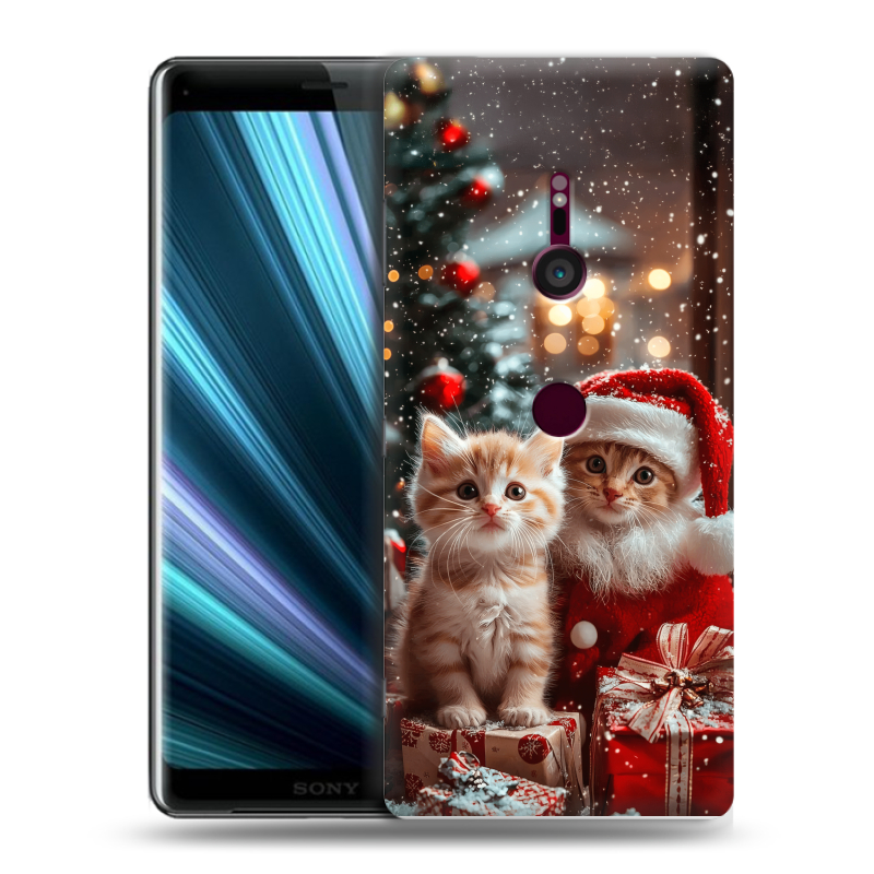 Пластиковый чехол на Sony Xperia XZ3 с принтом Новый год Пластиковый чехол на Sony Xperia XZ3 с принтом Новый год