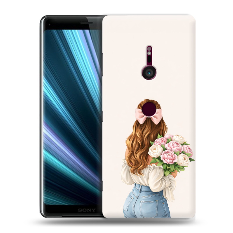 Пластиковый чехол на Sony Xperia XZ3 с принтом женский Пластиковый чехол на Sony Xperia XZ3 с принтом женский