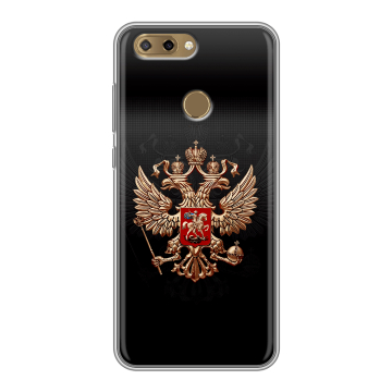 Силиконовый чехол на ZTE Blade V9 Vita с принтом Герб России Силиконовый чехол на ZTE Blade V9 Vita с принтом Герб России