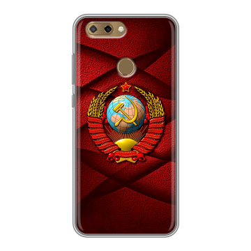 Силиконовый чехол на ZTE Blade V9 Vita с принтом Герб СССР Силиконовый чехол на ZTE Blade V9 Vita с принтом Герб СССР