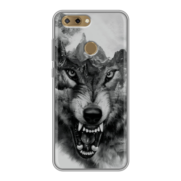 Силиконовый чехол на ZTE Blade V9 Vita с принтом Волк Силиконовый чехол на ZTE Blade V9 Vita с принтом Волк