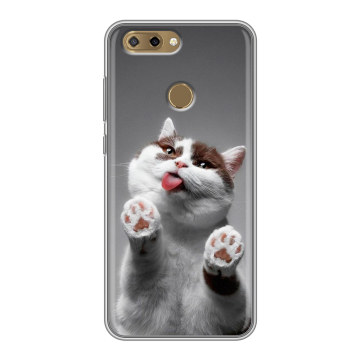Силиконовый чехол на ZTE Blade V9 Vita с принтом Коты Силиконовый чехол на ZTE Blade V9 Vita с принтом Коты