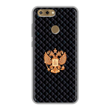 Силиконовый чехол на ZTE Blade V9 Vita с принтом Герб России принт