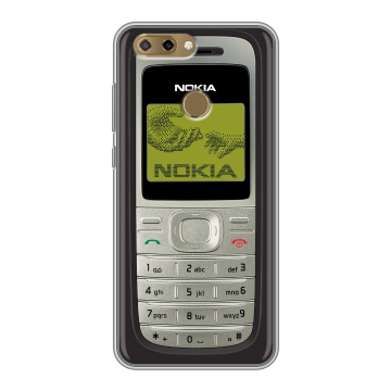 Силиконовый чехол на ZTE Blade V9 Vita с принтом Ретро Нокия