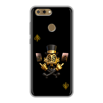 Силиконовый чехол на ZTE Blade V9 Vita с принтом Золотой скрудж макдак