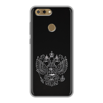 Силиконовый чехол на ZTE Blade V9 Vita с принтом Герб России