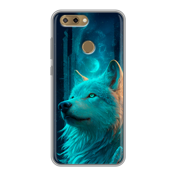 Силиконовый чехол на ZTE Blade V9 Vita с принтом бабочки саккура