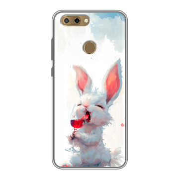 Силиконовый чехол на ZTE Blade V9 Vita с принтом кролик зайчик