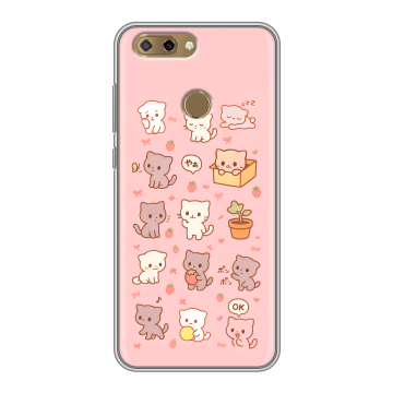 Силиконовый чехол на ZTE Blade V9 Vita с принтом Hello Kitty Хелоу Кити