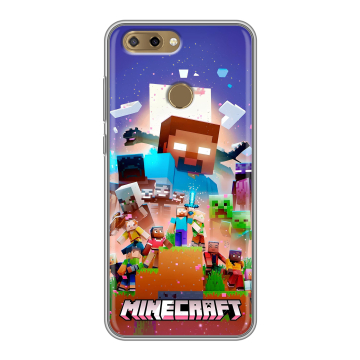 Силиконовый чехол на ZTE Blade V9 Vita с принтом Майнкрафт Minecraft Силиконовый чехол на ZTE Blade V9 Vita с принтом Майнкрафт Minecraft