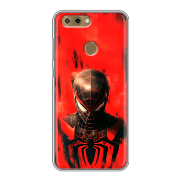 Силиконовый чехол на ZTE Blade V9 Vita с принтом человек паук spiderman