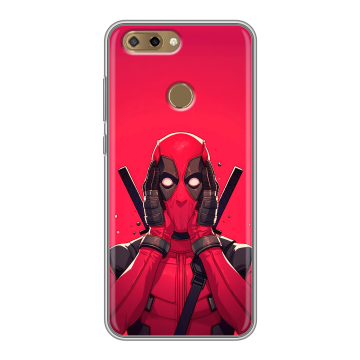Силиконовый чехол на ZTE Blade V9 Vita с принтом Дедпул Deadpool
