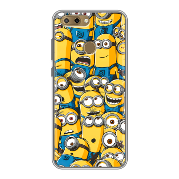 Силиконовый чехол на ZTE Blade V9 Vita с принтом Миньоны