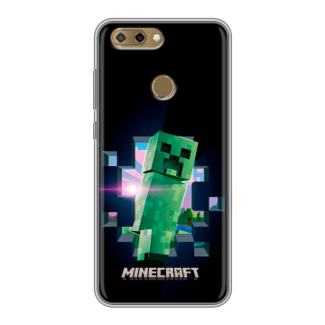 Силиконовый чехол на ZTE Blade V9 Vita с принтом Майнкрафт Minecraft