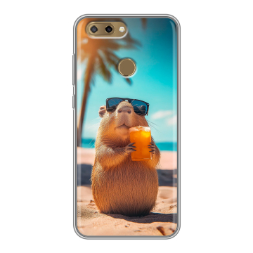 Силиконовый чехол на ZTE Blade V9 Vita с принтом Капибара