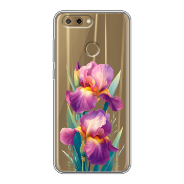 Силиконовый чехол на ZTE Blade V9 Vita с принтом Цветы орхидеи