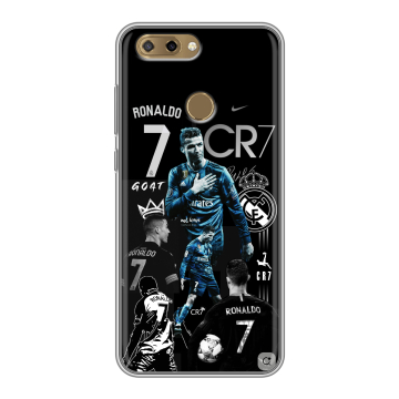 Силиконовый чехол на ZTE Blade V9 Vita с принтом Реал Роналдо