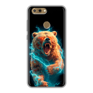 Силиконовый чехол на ZTE Blade V9 Vita с принтом Медведь