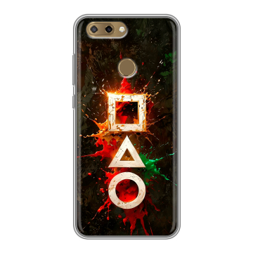 Силиконовый чехол на ZTE Blade V9 Vita с принтом Squid Game Игра кальмара