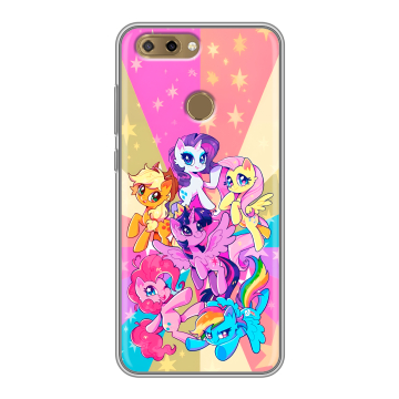 Силиконовый чехол на ZTE Blade V9 Vita с принтом My little pony Дружба чудо