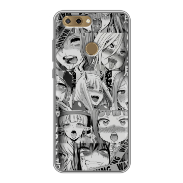 Силиконовый чехол на ZTE Blade V9 Vita с принтом Ahegao Ахегао Аниме