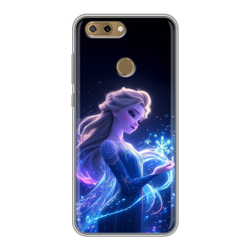 Силиконовый чехол на ZTE Blade V9 Vita с принтом Холодное сердце Frozen
