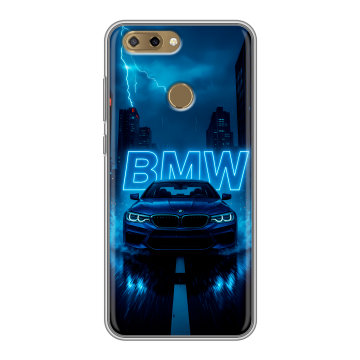 Силиконовый чехол на ZTE Blade V9 Vita с принтом BMW БМВ