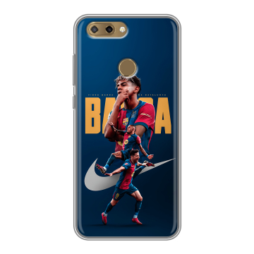 Силиконовый чехол на ZTE Blade V9 Vita с принтом Барселона Barca Yamal 