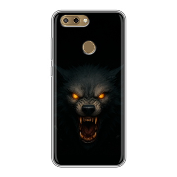 Силиконовый чехол на ZTE Blade V9 Vita с принтом Волк