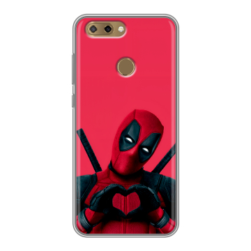 Силиконовый чехол на ZTE Blade V9 Vita с принтом Дедпул Deadpool