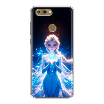 Силиконовый чехол на ZTE Blade V9 Vita с принтом Холодное сердце Frozen